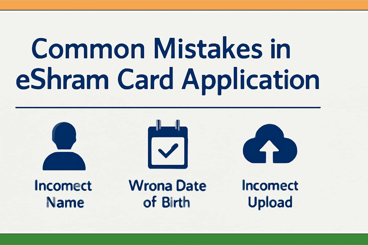 Common Mistakes in eShram Card Application